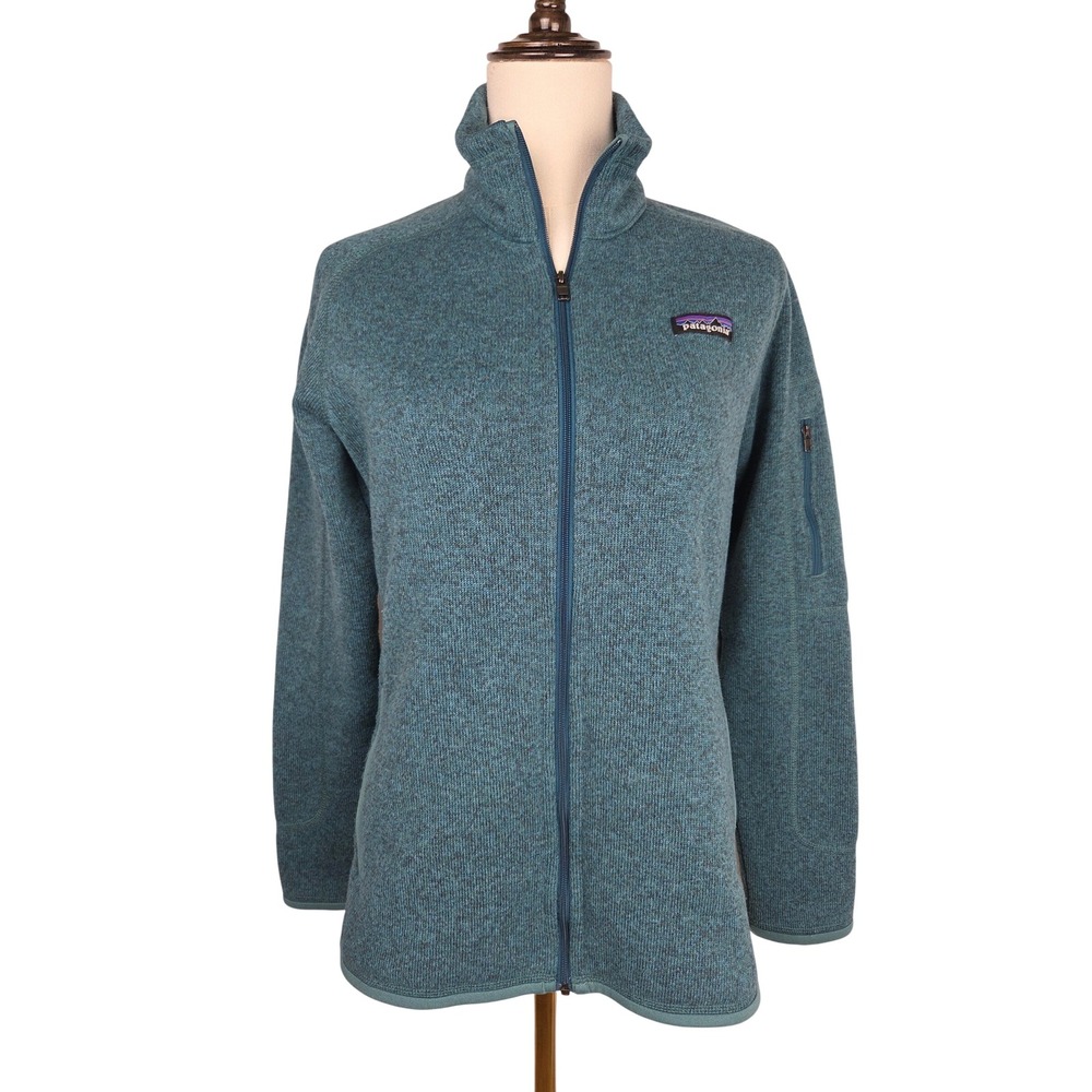 Patagonia Better Sweater Full-Zip Jacket Medium Teal Blue Fleece  25542 NWOT